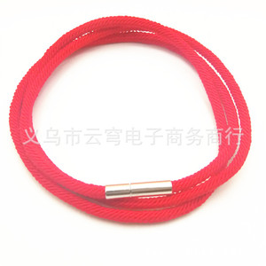 Red Braided Rope <b>Bracelet</b> 3Mm Gold Buckle Jewelry Gift For Women Fashion <b>String</b> <b>Bracelet</b> Yiwu Origin - Product Image 2