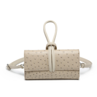Bolso de Mano de Diseño Nuevo y Económico, Tipo Bandolera Pequeña para Teléfono, de Alta Calidad, Estilo Ostrich, 2025