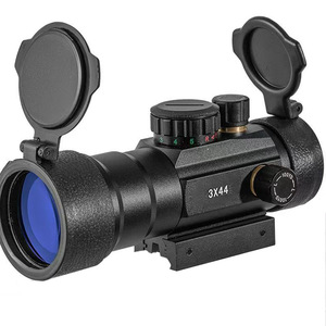 Visor Óptico Compacto de 3x44 mm con Luz Roja y Verde y Base Dual de 11/20 mm para Observación Panorámica al Aire Libre y Uso en Campo - Product Image 1