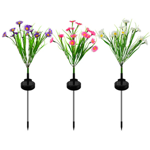 Nhà Máy Nóng Bán Năng Lượng Mặt Trời Hoa Đèn Ngoài Trời Sân Bãi Cỏ Mặt Đất Trang Trí Sân Vườn Bầu Không Khí Cảnh Quan Ánh Sáng - Product Image 5