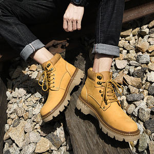 Botas de Trabajo para <span class=keywords><strong>Hombre</strong></span> Fabricadas en Fábrica con Parte Superior de Cuero Genuino Transpirable y Resistente a los Pinchazos y Forro de Malla - Product Image 2