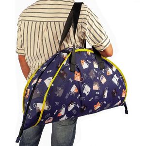 Sac de rangement pliable pour jouets, durable et portable, avec tapis de jeu pour enfants - échantillon gratuit - Product Image 5