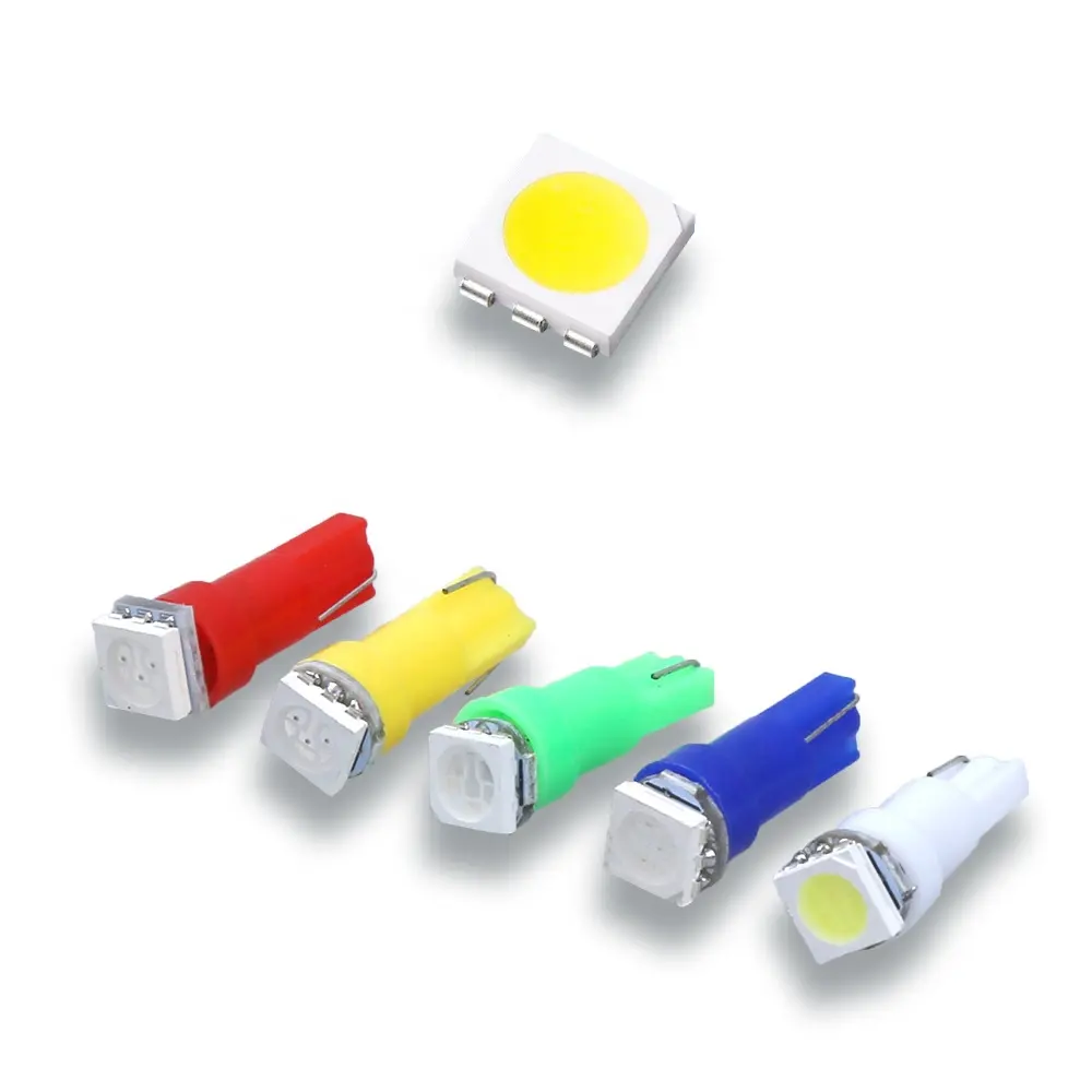 Brand New LED Light T5 B8.4D 5050 1SMD Car LED Light Instrument Side Indicator Bulbs Lamp Lights