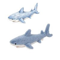 Peluches de requin réalistes avec dents pointues, animaux en peluche de requin de dessin animé, poupées souples de la faune marine sauvage, vente en gros de l'usine ISO de Yangzhou