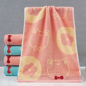 <strong>Kim</strong> Ryan Thickened Colored Yarn Towel 34x74cm Cartoon Style Absorbent Polyester Cotton Face Towel Home Use - Product Image 4