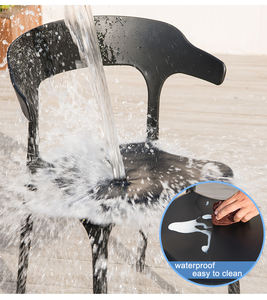 Sillas apilables de plástico para el hogar, muebles de comedor <span class=keywords><strong>baratos</strong></span>, color blanco, Pp, café, restaurante - Product Image 3