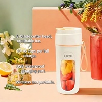 Mini-mixeur portable sans fil intelligent USB pour jus d'orange, auto-nettoyant, idéal pour les voyages, vente en gros FJ008