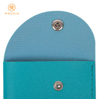 Étui à lunettes souple multicolore portable avec bouton-pression, style enveloppe, simple et résistant aux rayures