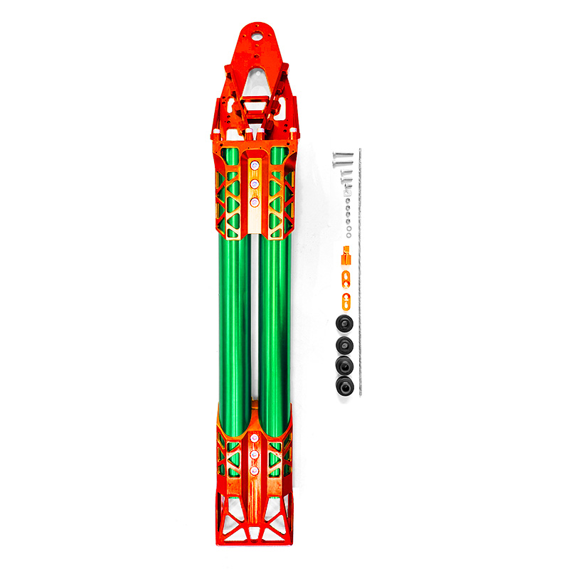 Orange Green Red Silver Gold Black CNC Lightweight Solid Aluminum Billet Adjustable Handle Pole