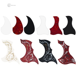 Pickguard In Celluloid Pickguard Per Chitarra Acustica/elettrica - In Nero, Materiale Celluloid/vinile, Adatto Per Modelli Mancini Pickguard Acustica Nero Sinistra