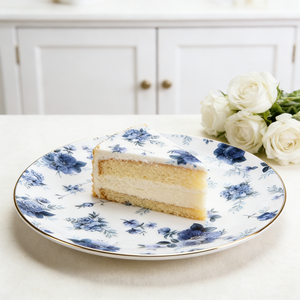 Set di Piatti Piani in Ceramica con Design Floreale Primaverile Personalizzato all'Ingrosso 8 10 12 Pollici Piatti in Porcellana con Fiori - Product Image 5