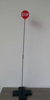Panneau Stop LED Clignotant Personnalisé OEM d'Usine pour Voiture, Alimenté par Batterie, en Plastique Durable et Étui Rigide pour la Sécurité au Garage et au Parking