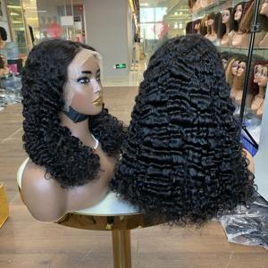 Perruques en cheveux humains avec dentelle frontale, perruque en dentelle, cheveux vierges, fournisseur en gros, SDD 18 pouces, perruques en cheveux bouclés birmans - Product Image 5