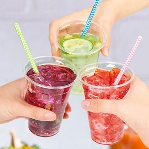 Vaso de Plástico Desechable PET de 89 mm, 10 oz, 12 oz, 14 oz, 16 oz con Tapas para Smoothies, Bebidas, Té con Leche, Vodka, Café, Precio de Fábrica - Product Image 4