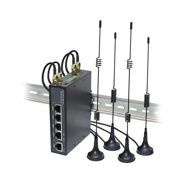 4G Industrial Router Multi-Network Gateway with SIM Slot, RS485 to WiFi, Support PLC & Camera Remote Communication