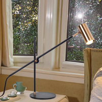 Lampe de table moderne réglable en métal, lampe de bureau nordique en fer avec interrupteur, lampe de chevet simple pour salon