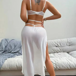 ชุดชั้นในซีทรูลายตาข่ายสุดเซ็กซี่ แฟชั่นใหม่ ชุดชั้นใน 2 ชิ้นสำหรับผู้หญิง - Product Image 6