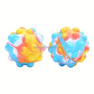 3D Anti-Pression Pousser Bulles Popper Bouncing Ball Silicone Décompression Fidget Sensory Toy - Product Image 3