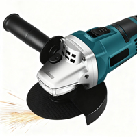 Meuleuse d'angle sans fil de haute qualité 4,5 pouces, batterie au lithium sans balais 100 115 125 mm pour travaux de découpe et de meulage