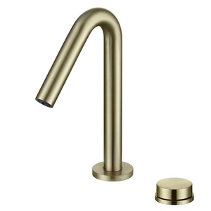 Jieshida Single Handle Basin Faucet 7.0-8.9in Spout Reach Modern <b>Deck</b> Mounted Brass Hot Cold Water For Hotels - Product Image 3