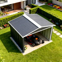Abri de jardin moderne en aluminium personnalisé pour outils, abri de tondeuse à gazon économique, facile à assembler