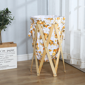 Vestiti scatola di immagazzinaggio organizzatore <span class=keywords><strong>bagno</strong></span> cestino di immagazzinaggio bin legno multifunzione cestino organizer lavanderia contenitore - Product Image 3