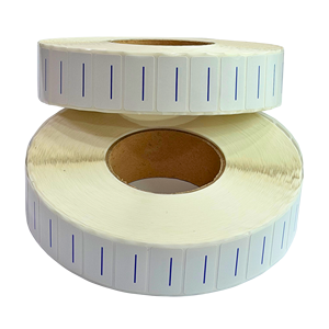 High-quality customised 31x12, 37x20 and 40x17 black adhesive labels for clothing – price tags and <b>stickers</b> - Product Image 1