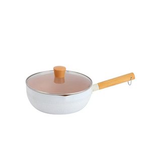 Juego de Ollas <span class=keywords><strong>y</strong></span> Sartenes de Cerámica Antiadherentes al por Mayor con Tapa de Vidrio, Aptas para Inducción, para Cocina Doméstica - Product Image 3