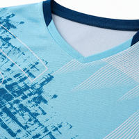 T-shirt de badminton, volleyball et tennis de table personnalisé, directement de l'usine, faible MOQ, séchage rapide, sublimation, vente en gros, fournisseur OEM