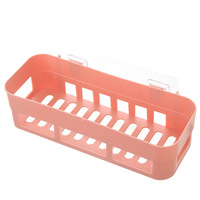Étagère Murale de Rangement en Plastique à Ventouse, Sans Trace, pour Salle de Bain et Salon