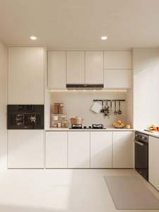 ตู้ครัวไม้แบบบิวท์อินทันสมัย สีขาว หรูหรา กันน้ำ เป็นมิตรกับสิ่งแวดล้อม - Product Image 3