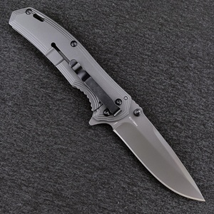 Couteau pliant de survie et de camping EDC de qualité industrielle DIY OEM Ker shaw Fringe 8310, acier 420, manche en fibre de carbone incrustée - Product Image 5