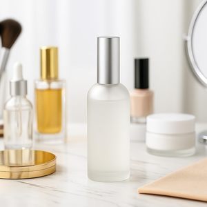 Luxury Custom Refillable 30ml 50ml 100ml Atomizer <b>Empty</b> <b>Spray</b> Round Frosted Glass Perfume <b>Bottle</b> 30 ml - Product Image 4