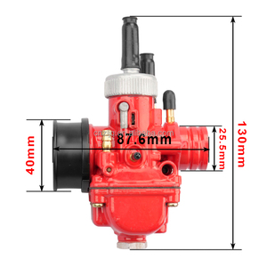 Dellorto PHBG 21mm Racing Red Edition Dellorto PHBG DS 21mm Carburateur Carb Pour 2 Temps 50cc-100cc Scooter Cyclomoteur - Product Image 4