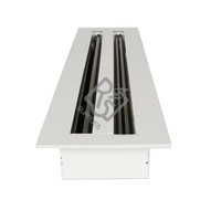 Diffuseur linéaire réglable en aluminium pour plafond, pièces de climatisation CVC en gros, contrôle de la ventilation pour diffuseur d'évacuation