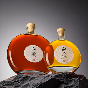 빈 플린트 유리 드로퍼 병 250ml-1000ml 프로스트 코르크 마개 누수 방지 리드 디퓨저 스킨케어 세럼 및 액체용 - Product Image 6
