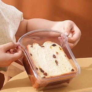 Hộp đựng bánh mì cắt dày, hộp bảo quản bánh ngọt trong suốt dùng một lần, hộp đựng bánh mì nướng cắt lát - Product Image 2