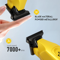 LILIPRO Tondeuse professionnelle sans fil rechargeable à lame zéro espacement 0 mm pour barbier, tondeuse de finition rapide