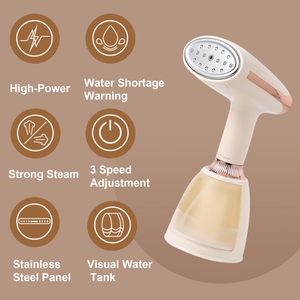 Piroscafo a mano forte potenza indumento a vapore con serbatoio da 280ml riscaldamento rapido Display LCD 1500W stiratrice a vapore - Product Image 2