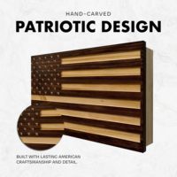 Armoire de rangement dissimulée en bois, boîte de présentation sécurisée à accès rapide magnétique avec mousse découpée sur mesure pour objets de collection à domicile