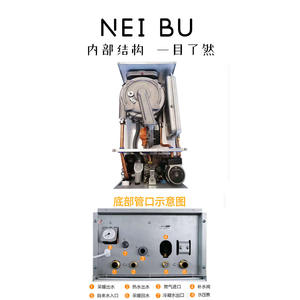 Chaudière murale à gaz pour villa, chauffage commercial, eau chaude, chauffage au sol à température constante, contrôle intelligent - Product Image 5