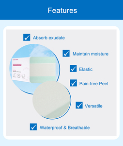 Medicazione Idrocolloidale Avanzata Tipo Bordo Non Adesiva Certificata CE Classe II per <span class=keywords><strong>Trattamento</strong></span> Trasparente di Ferite, Ustioni e Piaghe <span class=keywords><strong>da</strong></span> <span class=keywords><strong>Decubito</strong></span> - Product Image 5