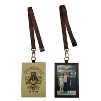 Mode PU porte-carte d'identité impression personnalisée porte-Badge en gros avec boucle de sécurité Portable pour sacs de certificat