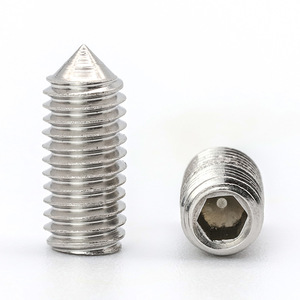 Tornillo de Cabeza Puntiaguda Hao Xiang Hao Jin M2.5 M3 M4 M5, Acero Inoxidable 304, Tornillo de Fijación con Hexágono Interno, DIN914 Grado A - Product Image 1