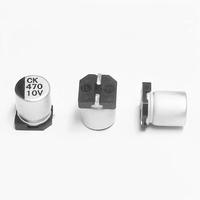 Condensateur électrolytique en aluminium à montage en surface ROQANG série CK 470uF 10V 20% de tolérance SMD 6,3 mm x 7,7 mm -55~+105