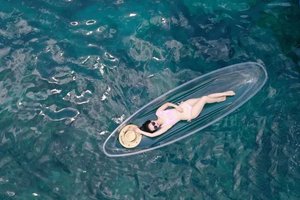 ใหม่ด้านล่างเรือแคนูโปร่งใสยืนยัน <span class=keywords><strong>Sunlife</strong></span> แก้วใสคริสตัล PC 3 ปี Clear Kayak 2 คนตกปลาสวนสนุก - Product Image 3