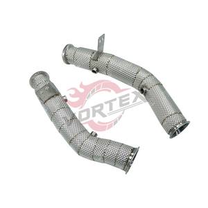 Tubo de Escape Vortex de Acero Inoxidable 304 con Eliminación de OPF y Protector Térmico para Mercedes-Benz C43 C450 W205 2015-2021, Ajuste Directo - Product Image 2