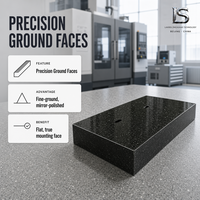 Bloc de base rectangulaire en granit épais pour fondation de machine de précision