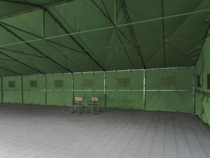Tente africaine portable à cadre métallique, grande capacité, imperméable, en <span class=keywords><strong>toile</strong></span> résistante, à une ou deux couches, coupe-vent, 5x8m - Product Image 2