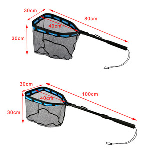 Filet de pêche en aluminium rétractable pliable flottant pour appâts, filet à colle suspendu SP008F de 100 cm - Product Image 4